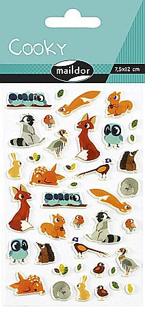 CF STICKER 3D COOKY 7.5*12CM MAILDOR ANIMALELE PADURII CY081C [0]