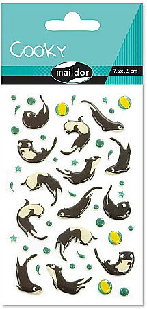 Etichete scolare si stickere - CF STICKER 3D COOKY 7.5*12CM MAILDOR VIDRE CY096C