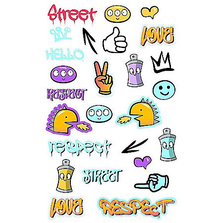 CF STICKER 3D COOKY 7.5*12CM MAILDOR GRAFFITI CY151C [1]