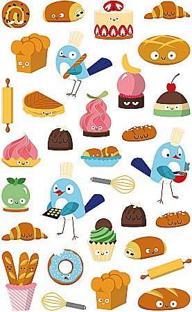 CF STICKER 3D COOKY 7.5*12CM MAILDOR PRAJITURI CY155C [1]
