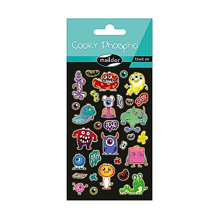 Stickere Decorative - CF STICKER 3D COOKY 7.5*12CM MAILDOR GLOW IN THE DARK MONSTRII CY167C
