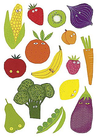 Etichete scolare si stickere - CF STICKER BABY 14.8*21CM 87 BUCATI LEGUME AE030O