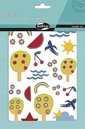 Etichete scolare si stickere - CF STICKER BABY 14.8*21CM ANOTIMPURI AE034O