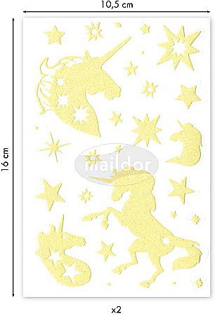 CF STICKER PHOSPHO 10.5*16CM MAILDOR UNICORNI AE079O [1]
