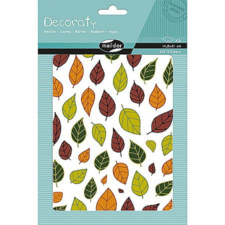 Etichete scolare si stickere - CF STICKER DECORATIV 14.8*21CM 249 BUCATI FRUNZE AE142C