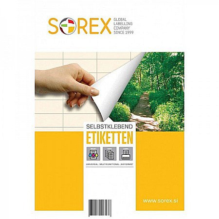 HARTIE PRODUSE DIN HARTIE - TOP ETICHETE AUTOADEZIVE 24/A4 70*35MM 100 COLI/SET SOREX 070035