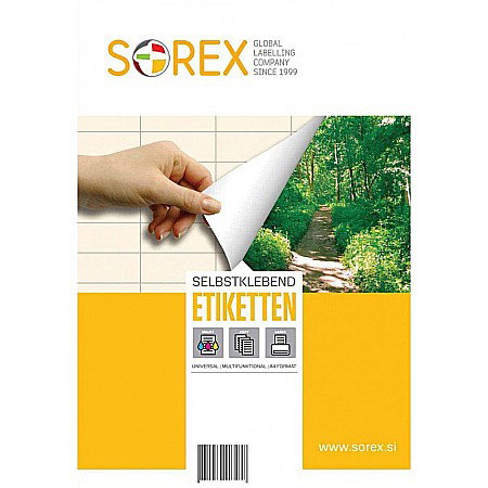 HARTIE PRODUSE DIN HARTIE - TOP ETICHETE AUTOADEZIVE 21/A4 70*42,3MM 100COLI/SET SOREX