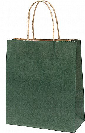 Sacose - SACOSA VERDE 22*25*10CM, DE HARTIE KRAFT GROASA 220GR/M2, CU MANER RASUCIT REZISTENT, 71311