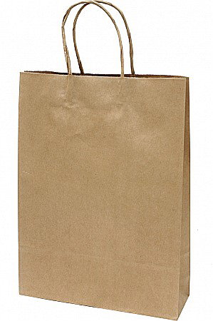 Sacose - SACOSA KRAFT 26*35*8CM, DE HARTIE KRAFT GROASA 220GR/M2, CU MANER RASUCIT REZISTENT, 71335