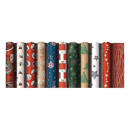Hartie de Impachetat - EU HARTIE AMBALAJ CRACIUN 200*70 cm ROLA 76073