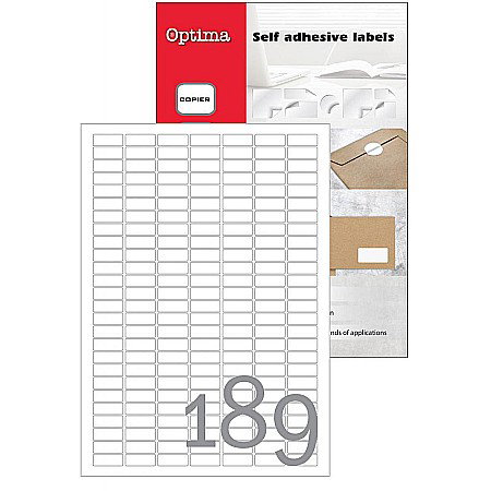 HARTIE PRODUSE DIN HARTIE - EU ETICHETE AUTOADEZIVE 189/A4 25.4*10MM 100COLI/SET 32121