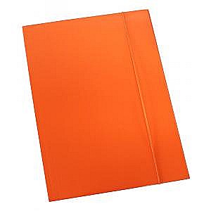 Mape carton cu elastic - DOSAR CARTON A4+  CU ELASTIC PORTOCALIU NEON 60678
