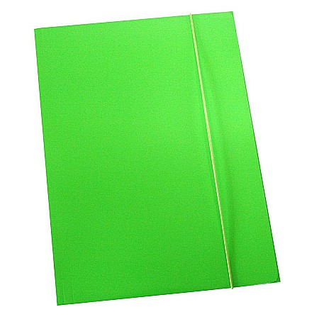Mape carton cu elastic - DOSAR CARTON A4+  CU ELASTIC VERDE NEON 60677