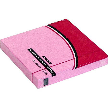 Notite autoadezive - POST IT 75*75MM 100F ROZ NEON 22935