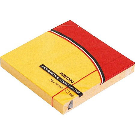 Notite autoadezive - POST IT 75*75MM 100F PORTOCALIU NEON 22934