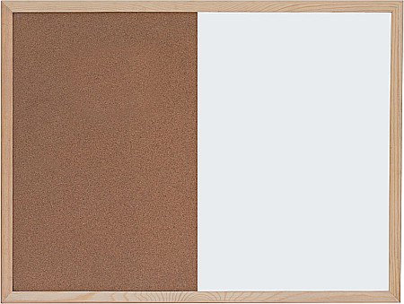 Whiteboarduri - EU WHITEBOARD SI PANOU PLUTA 60*90 RAMA LEMN 22373
