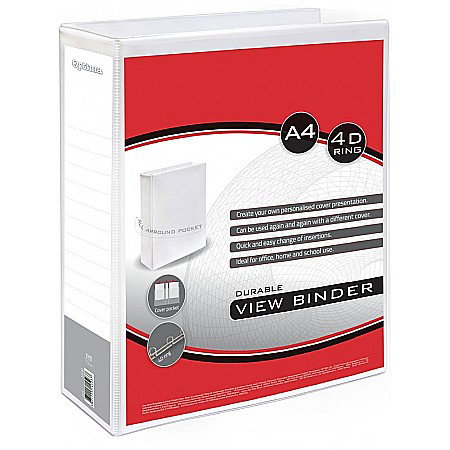 ORGANIZARE SI ARHIVARE - EU CAIET MECANIC  A4 4 INELE 5CM ALB 24512