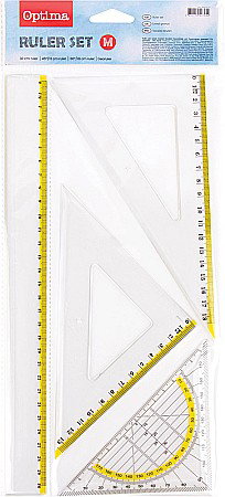 Seturi scolare - EU SET GEOMETRIE 4 PIESE TRANSPARENT 100181