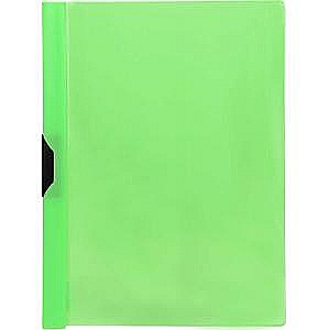 Dosare plastic cu sina pt documente - EU DOSAR PLASTIC CU CLEMA A4 VERDE NEON 20179