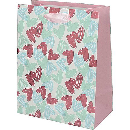 Sacose hartie si textil - EU SACOSA CADOU LOVE, 18x23x10cm, 71054