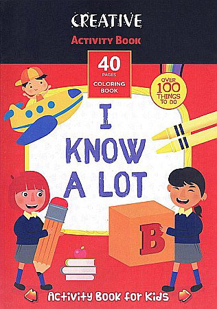 Carti Educative - EU CARTE DE COLORAT A4 40F I KNOW A LOT 75298