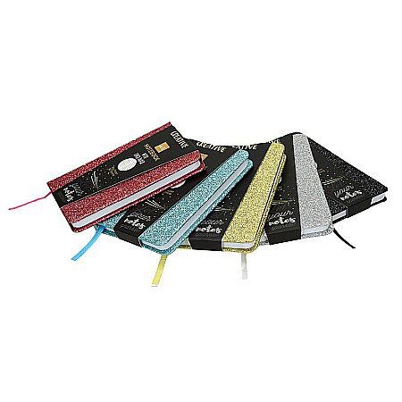 NOTES GLITTER A6, 96F, LINII, DIVERSE CULORI 52947 [7]