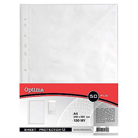 Folii de protectie pentru documente - EU FOLIE PROTECTIE A4 130 MICRONI 50/SET 20108/A