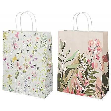 Sacose hartie si textil - EU SACOSA CADOU 26.5*33*13CM ECOW SPECIAL L FLOWERS 77541
