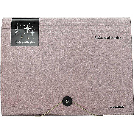 ORGANIZARE SI ARHIVARE - EU MAPA A4 PP 12 COMPARTIMENTE CU ELASTIC, GLITTER 120370