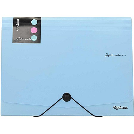 Mape cu multiple compartimente - EU MAPA A4 PP 12 COMPARTIMENTE CU ELASTIC, PASTEL 120380