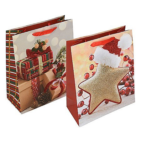 Cutii, Sacose, Pungi, Ambalaje Christmas - EU SACOSA CADOU CRACIUN 26*32*12CM DIVERSE MODELE L 71842