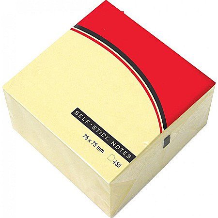 Cuburi de hartie - POST IT CUB 75*75MM 450F GALBEN PASTEL 22916B
