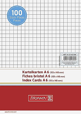 Indecsi autoadezivi, pagemarkere - BR INDEX CARD A6 100/SET ALB AR 2260200