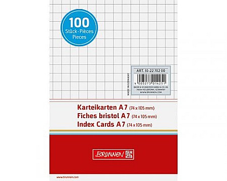 Indecsi si pagemarkere studenti - BR INDEX CARD A7 100/SET ALB AR 2270200