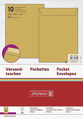 Plicuri simple - BR PLIC C5 10/SET 162*229MM SILICONIC, KRAFT 53452