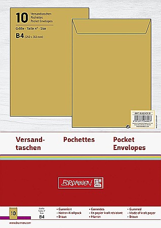 Plicuri simple - BR PLIC B4 10/SET 250*353MM SILICONIC, KRAFT 5343701