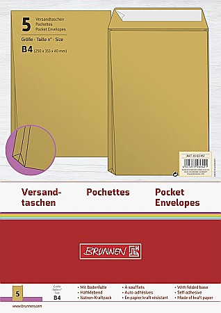 Plicuri simple - PLIC B4 CU BURDUF 250*353*40MM SILICONIC, KRAFT 5/SET 53457