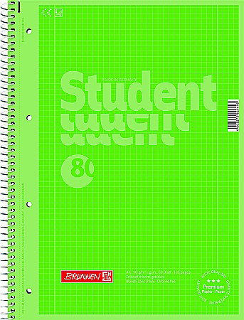 Caiete - CAIET A4 80F SPIRA SI PERFORATII  VERDE KIWI COLOR CODE PATRATELE 67928152