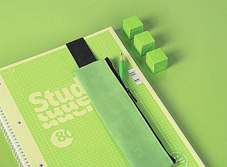 CAIET A4 80F SPIRA SI PERFORATII  VERDE KIWI COLOR CODE PATRATELE 67928152 [1]