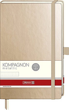 BR NOTES A5 192F KOMPAGNON AURIU METALIC CU ELASTIC DOTS 5554891 [1]