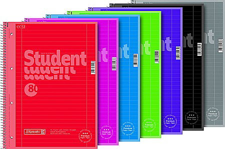 BR CAIET A4 80F SPIRA SI PERFORATII  ROSU COLOR CODE  LINII 67927123 [1]