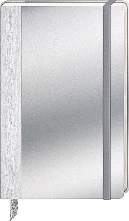 Carnetele, notesuri pt studenti - BR NOTES A5 96F KOMPAGNON CU ELASTIC ARGINTIU VE 5522005