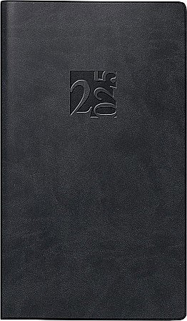 BR AGENDA DATATA SAPTAMANAL RIDOIDE 9*15CM 2025 COPERTA IMITATIE PIELE NEGRU 16903015 [0]
