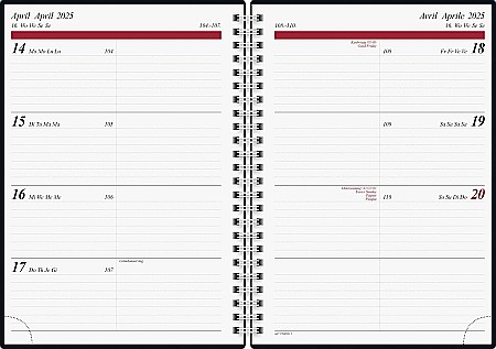 BR AGENDA DATATA SAPTAMANAL BRUNNEN A5 2025 PP SPIRA CONFETTI ML 21804015 [1]