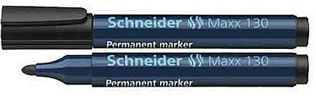 SCR MARKER SCHNEIDER 130, VARF ROTUND, 1-3MM, NEGRU [0]