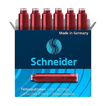 Cerneala Stilouri, Patroane cerneala - SCR PATROANE CERNEALA SCHNEIDER ROSU 6/SET 2844
