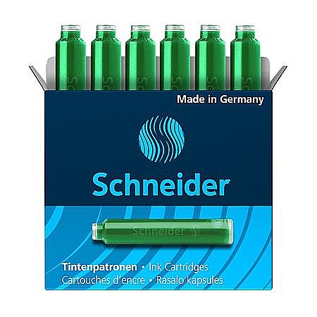 Cerneala Stilouri, Patroane cerneala - SCR PATROANE CERNEALA SCHNEIDER VERDE 6/SET