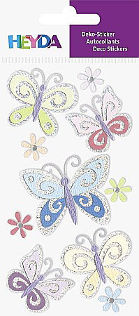 Accesorii decorative pentru flori - KP STICKER DECOR 7.5*16.5CM FLUTURI 10 PCS 3780607