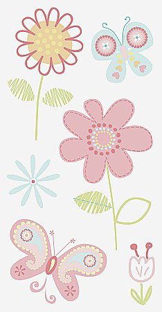 Stickere de Paste - KP STICKER DECOR 7.5*16.5CM FLORI 6 PCS 3780611