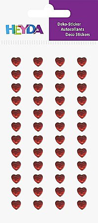 Stickere Decorative - KP STICKER DECOR 7.5*16.5CM INIMIOARE CU STRASURI ROSII 48 PCS 3782915